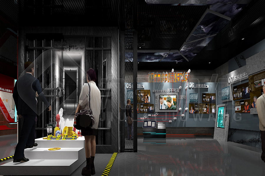 社區(qū)廉政警示教育平臺(tái)，黨風(fēng)廉政教育館升級改造公司，展廳設(shè)計(jì)方案，預(yù)防職務(wù)犯罪警示館解決方案