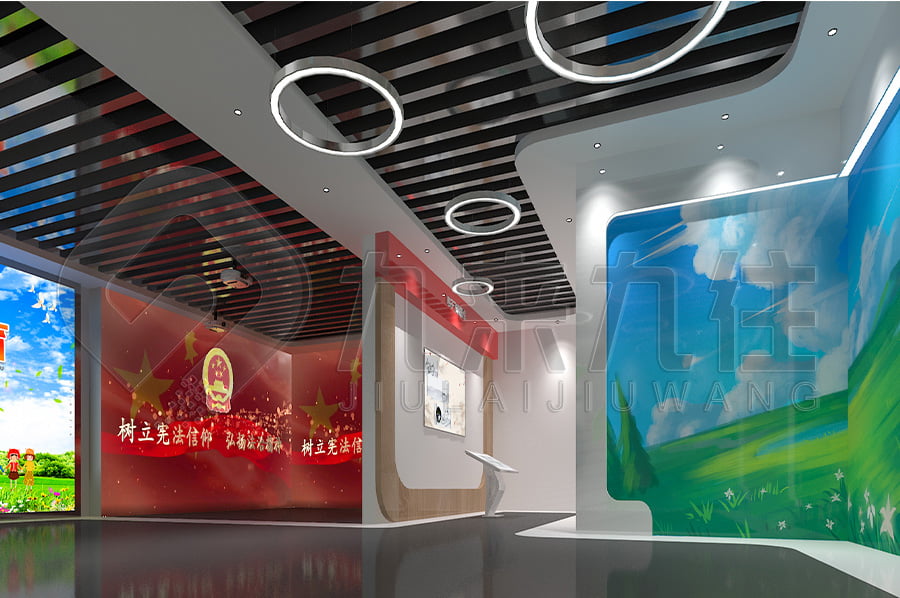 法治宣傳展廳，法治示范展廳升級改造，法院法制展廳設計布局