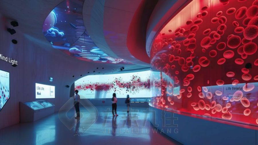 聲光電眼健康科普教育基地設(shè)計,現(xiàn)代環(huán)保展廳施工方案,九來九往文化科技展覽館建設(shè)計公司