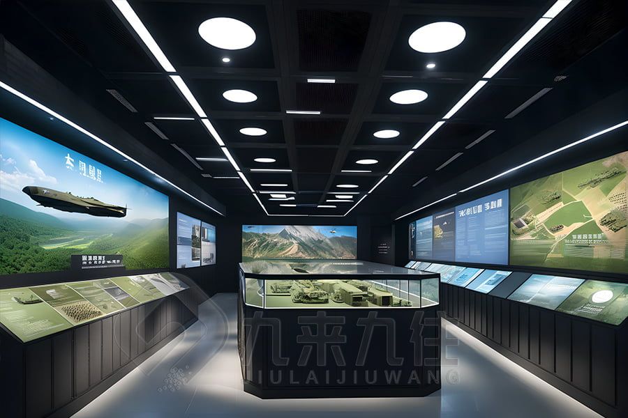 多媒體國防教育館設計,數(shù)字化軍事展覽館建設,現(xiàn)代國防教育展廳施工方案