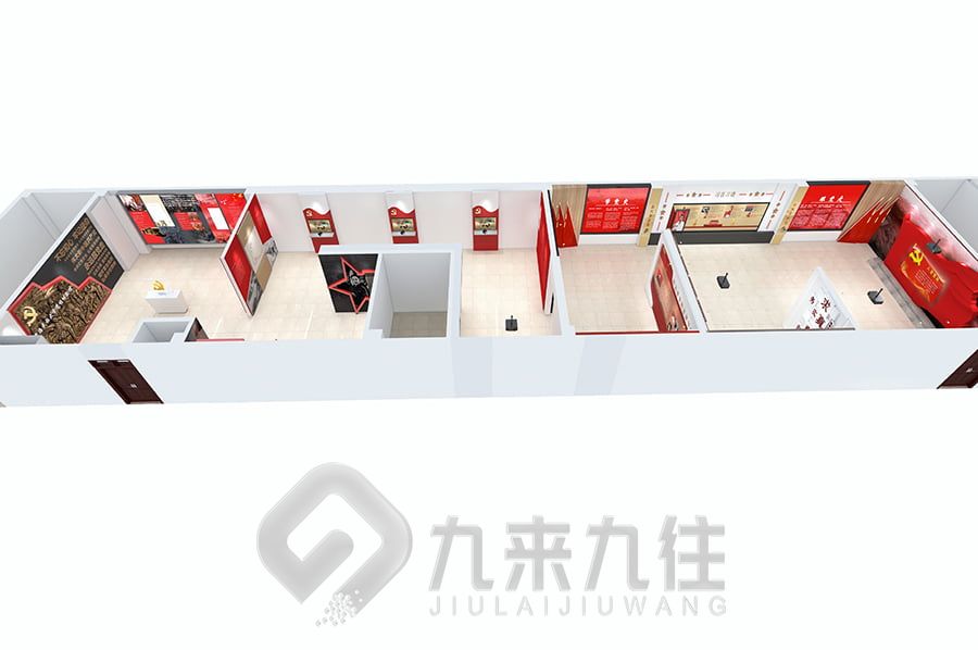 VR紅色黨風館設計,數(shù)字化黨風展覽館建設,智能互動展覽館裝修
