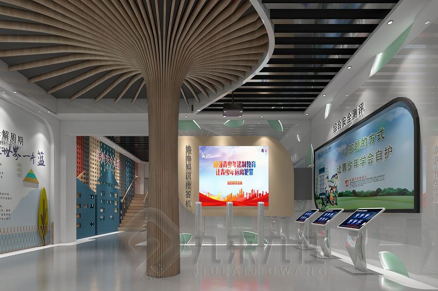 數(shù)字化法治教育展廳建設(shè), 高科技法治展廳設(shè)計(jì), 法治教育互動展覽館