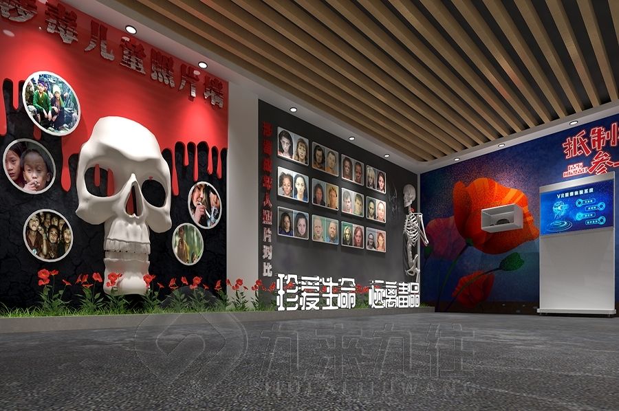 國防教育基地設(shè)計(jì),多媒體設(shè)備創(chuàng)意展廳,國防展廳設(shè)計(jì)效果圖#