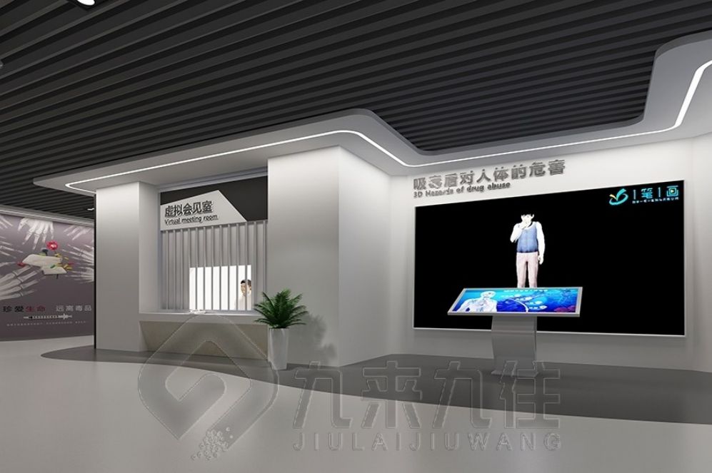 中醫(yī)藥展廳設計, 互動多媒體設備, 現代化展示