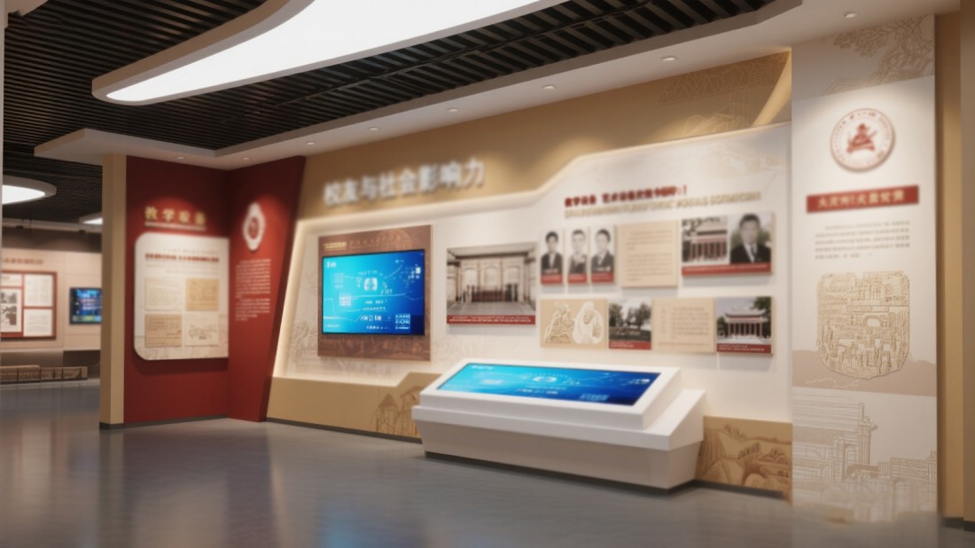 校園展覽館設(shè)計(jì)，校史展廳