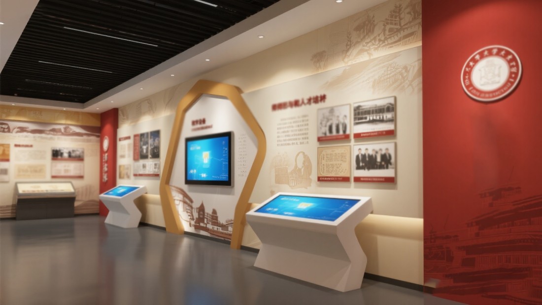 現(xiàn)代化校史展覽館設(shè)計(jì)效果圖